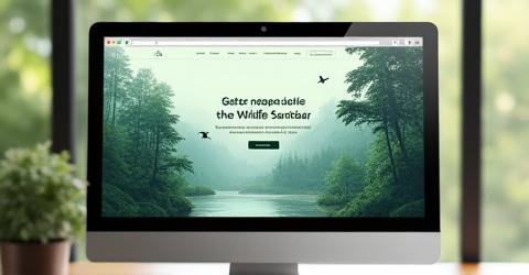 Layout di un sito web per un rifugio faunistico, progettato da uno studente